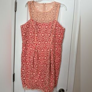 Peach and orange Jessica Simpson Dress US 14
